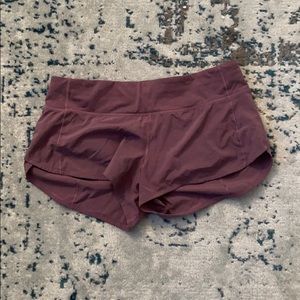 lululemon purple shorts